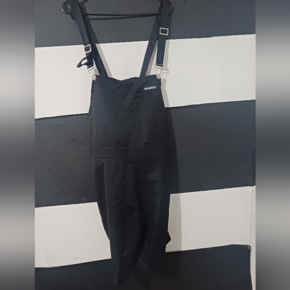 NEW Manfinity Men Black Short Overall - Picture 2 of 11